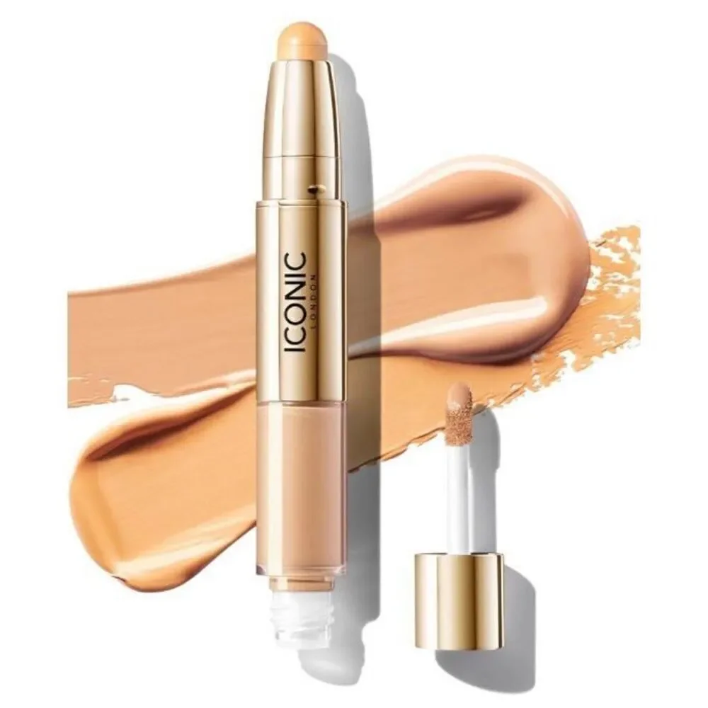ICONIC LONDON - NWT - Radiant Concealer & Brightening Duo in WARM MEDIUM. 2-in-1